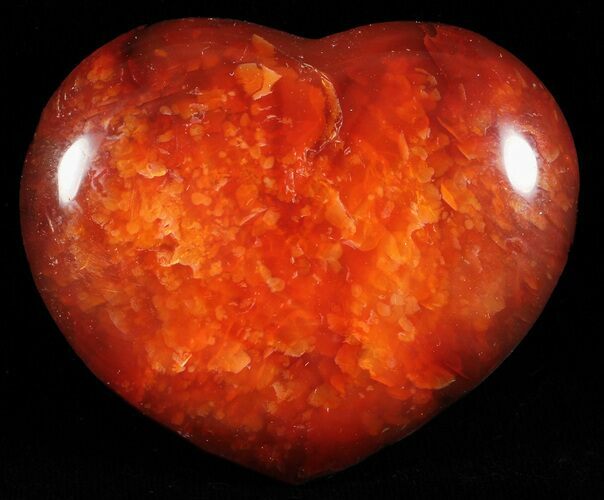 Colorful Carnelian Agate Heart #59580